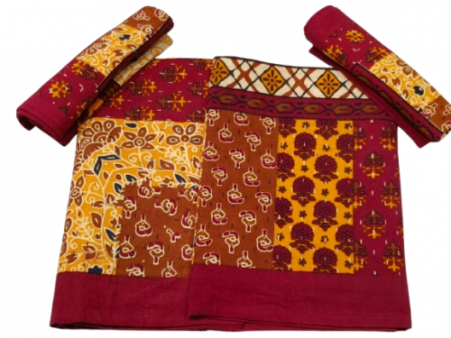 BEDSHEET JAIPUR PRINTED 72X100 2 PILLOW COVER